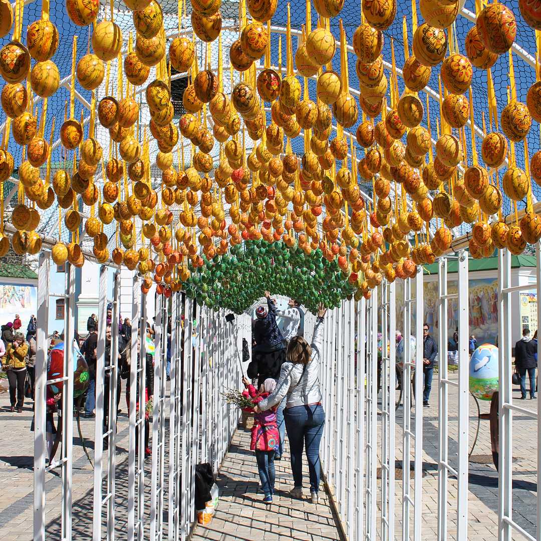 Kiev egg-decorated passage
